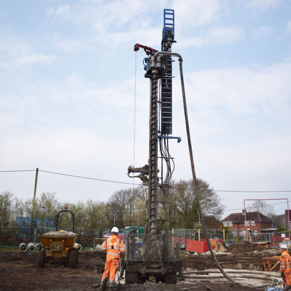 Bottom Driven Steel Cased piles - Dawson FE