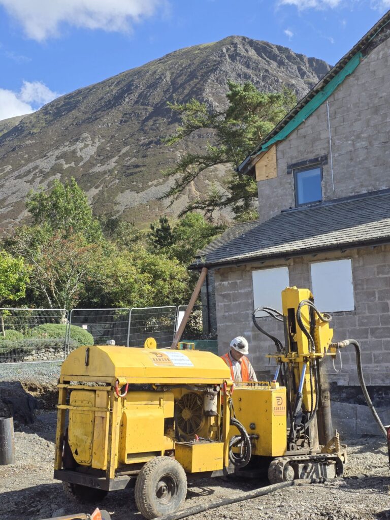 Cockermouth piling works under challenging conditions
